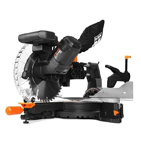 WEN　MM1015　15-Amp　10-Inch　Dual　LED　Bevel　Compound　Miter　Saw　with　Sliding　Cutline