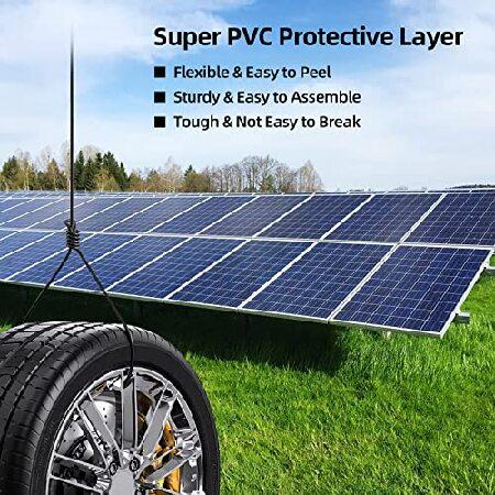 最終決算 Maelorso 10AWG Wire Solar Panel Wire 50FT Black and 50FT Red Tinned Copper PV Wire 10 Gauge Solar Extension Cable for Solar Panel Car Audio Automotive