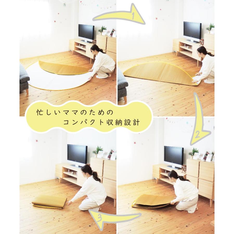 ナチュラル 天然素材 サークルラグ 藁（わら）？ い草？ 円形 ござ マット 敷物　/TJ-0567 南 い草ラグ マット 円形丸形 型 国産 厚手 畳上敷きおしゃれ カーペット