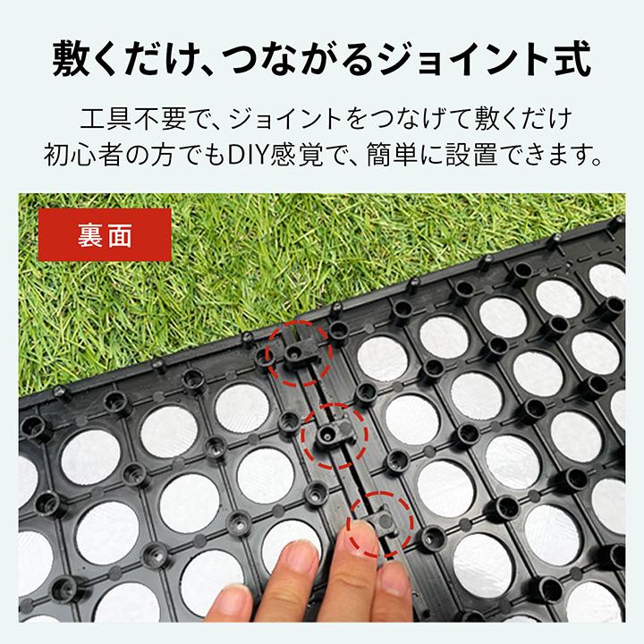 デッキパネル ベランダタイル ジョイント遮熱パネル 30×30cm 9枚セット