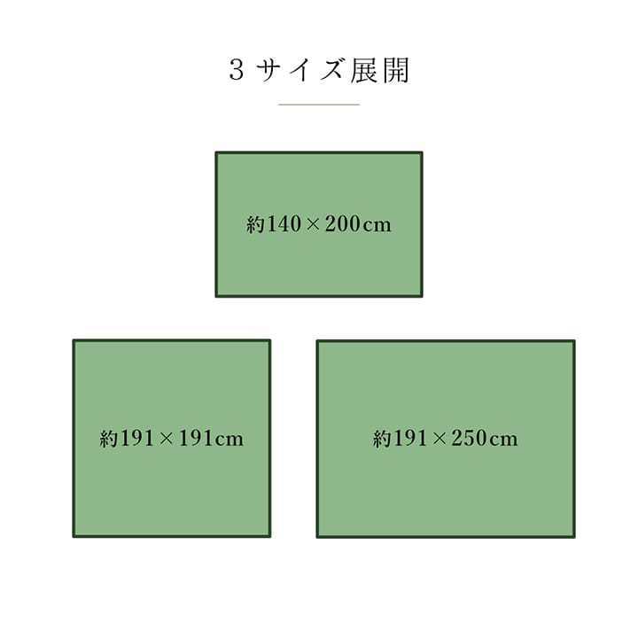 い草ラグ 3畳 国産 い草カーペット DXカラフルブロック 191×250cm おしゃれ 夏用 ラグ ラグマット イ草 夏 九州産 日本製 洋室 センターラグ 敷物_14