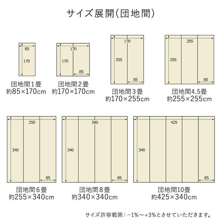 ラグ ペット対応 洗える 4.5畳 団地間 約255×255cm ラグマット
