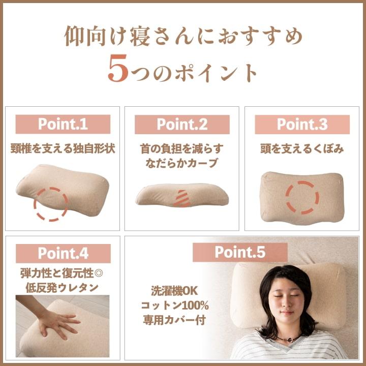 イケヒコ 枕 まくら 首やすらぎ枕 31×51cm 整骨院長監修 低反発枕