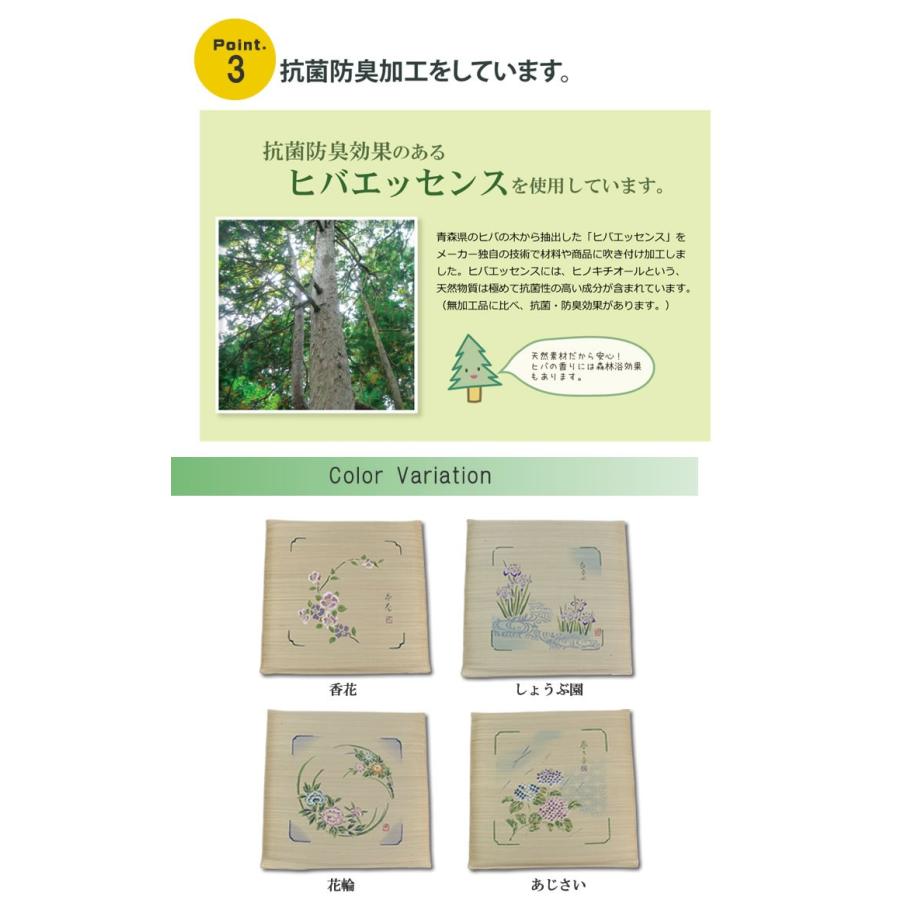 イケヒコ い草座布団 5枚組 選べるシリーズ 55×55cm 井草 夏用