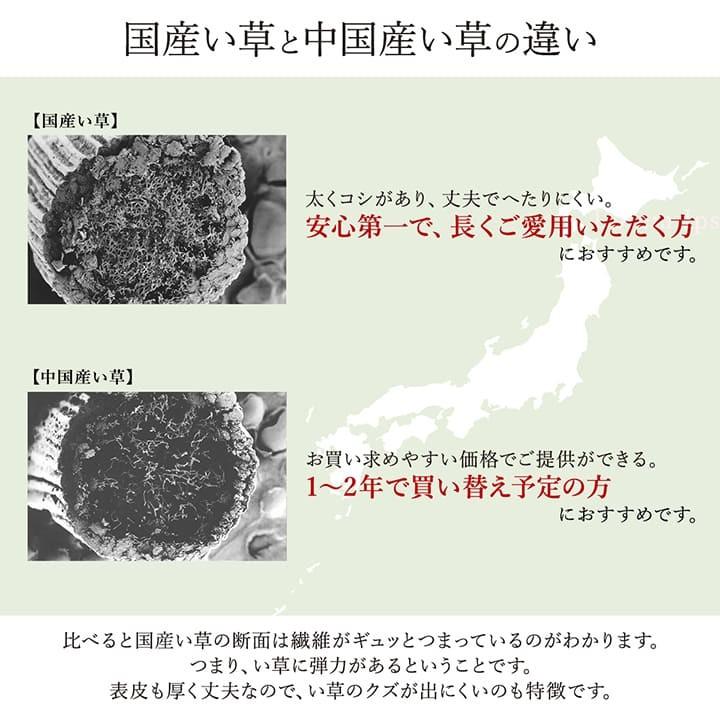 い草カーペット 4畳半 四畳半 ござ 日本製 おしゃれ DX京刺子 江戸間 4.5畳 約261×261cm 畳 カバー い草ラグ 和モダン 和室 洋室 夏用 イグサ 井草 絨毯｜igusakotatu｜11