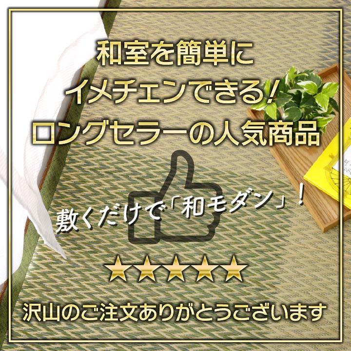イケヒコ 花ござ 2畳 DXニューピア 団地間2畳 170×170cm い草ラグ い草