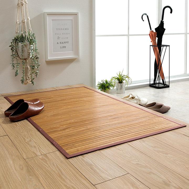 イケヒコ 竹マット ラティーナ 約70×120cm キッチンマット 玄関マット