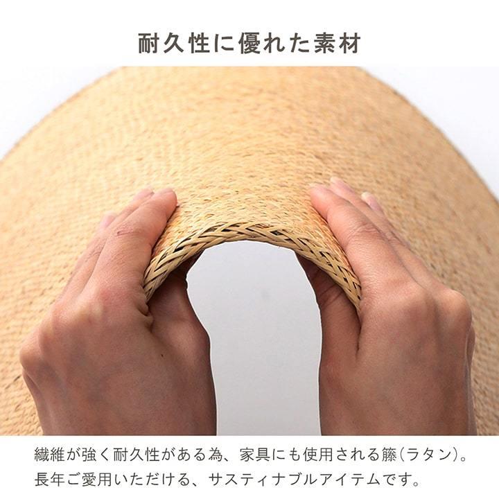 イケヒコ 玄関マット みらい 宝麗 マット 約60×90cm ラタン 籐