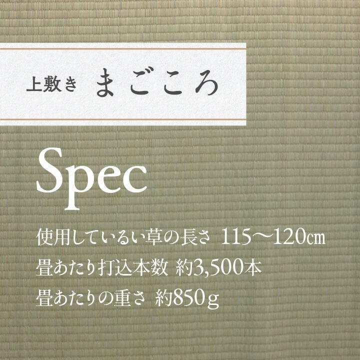 上敷き ござ まごころ 江戸間1畳 88×176cm  畳の上に敷くもの ゴザ い草カーペット ラグ 日本製 井草 国産 畳 敷き詰め｜igusakotatu｜11