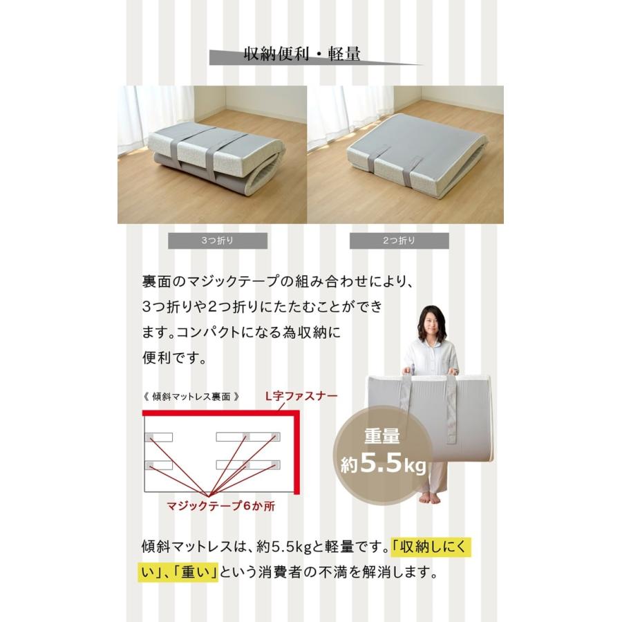 イケヒコ 傾斜マットレス シングル ファラオ 97×195cm 高反発 逆流性