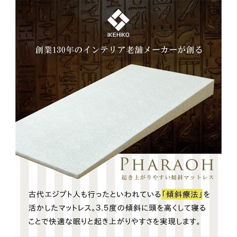 傾斜 マットレス 高反発 ファラオ シングル 約97×195cm 傾斜マットレス「ファラオ」シングル(S)97×195cm 高反発 抗菌