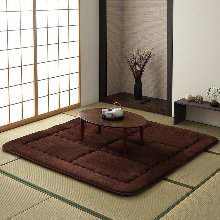 イケヒコ こたつ敷き布団 厚手 ふっくら敷き 正方形 ラグ イケヒコ こたつ敷き布団 厚手 ふっくら敷き 正方形 ラグ