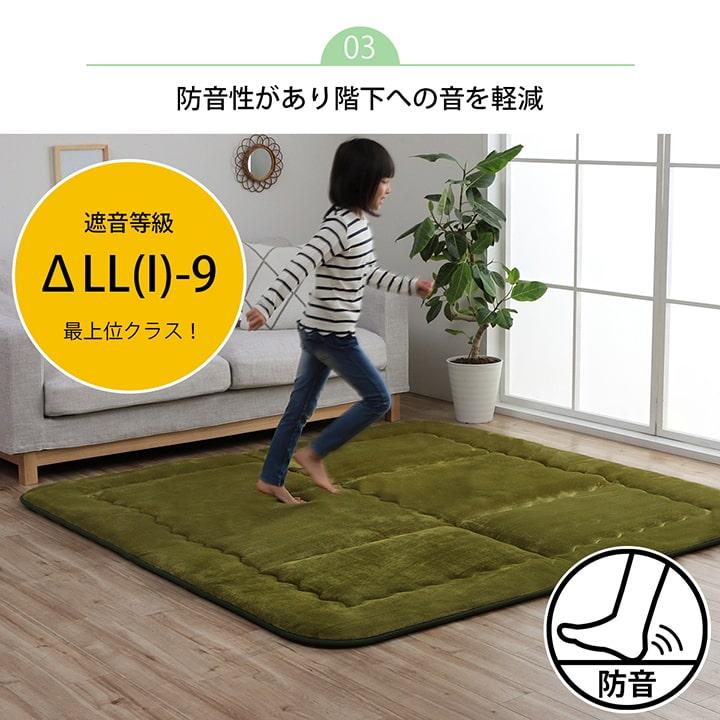 イケヒコ こたつ敷き布団 厚手 ふっくら敷き 長方形 ラグ スムース約