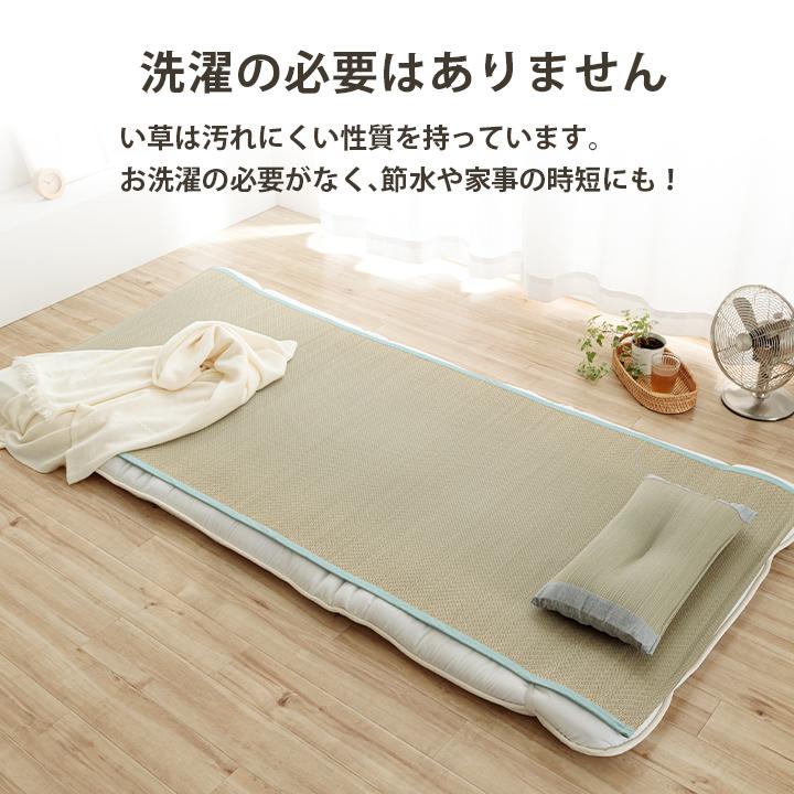 イケヒコ い草シーツ 寝ござ 国産 いやし ダブル 約130×200cm イ草
