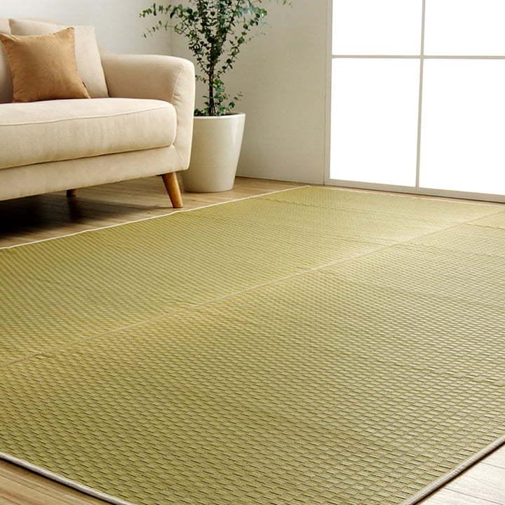 イケヒコ い草ラグ 3畳 DXプレーン 約191×250cm ござ 国産 夏用