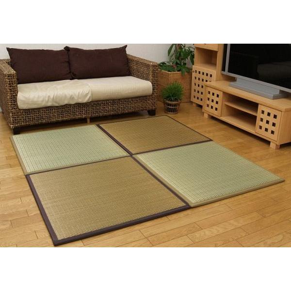 置き畳 い草 置き畳 システム畳 国産 ふっくら畳 ミコ い草 ウレタン フェルトの3層構造のふっくら置き畳 ミコ 6枚セットです 国産い草置き畳 ユニット畳の通販はい草王国へ x6 置き畳 6枚セット 約 cm 半畳 フローリング マット おしゃれ ユニット畳み