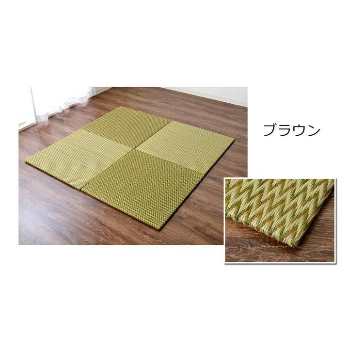 置き畳 ユニット システム ニューピア 約70×70cm 9枚セット 四畳半 琉球 畳 畳み フローリング 敷くだけ たたみ おうち時間 い草 マットレス 和室｜igusakotatu｜18