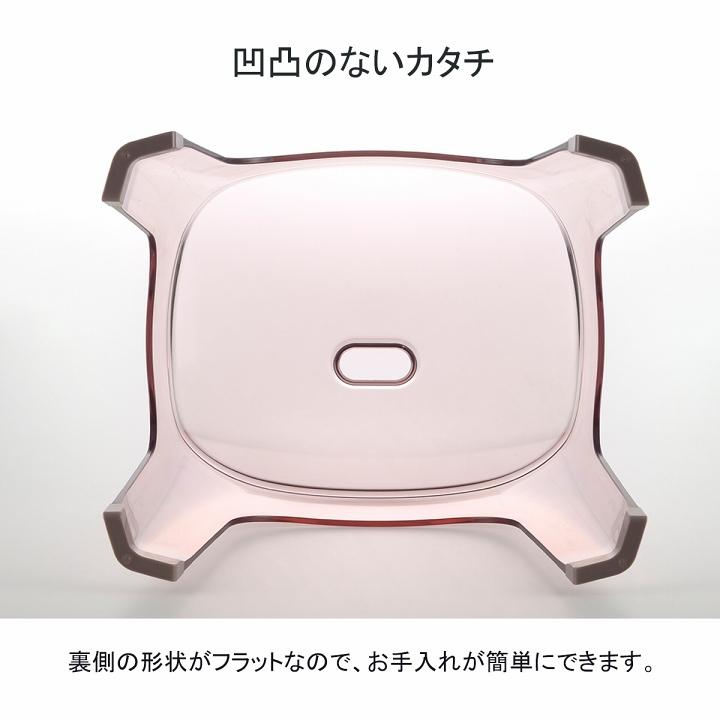 バス用品 リュクレ 腰かけ 高さ 35cm 3点セット 腰かけ + 湯おけ + 手おけ 日本製 お風呂 セット 椅子 バスチェア 風呂椅子 イス 浴槽 桶 スケルトン_8