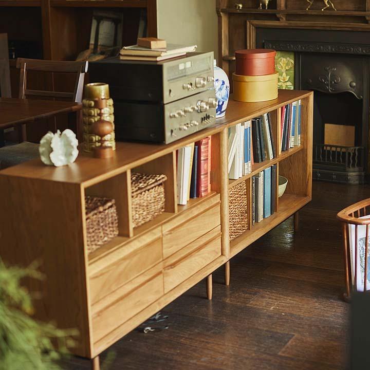 木製オープンシェルフ 北欧風（ティモ オープン シェルフ） 楽天市場】オープンシェルフ 2段 ラック 北欧風 天然木 TIMO 幅100cm