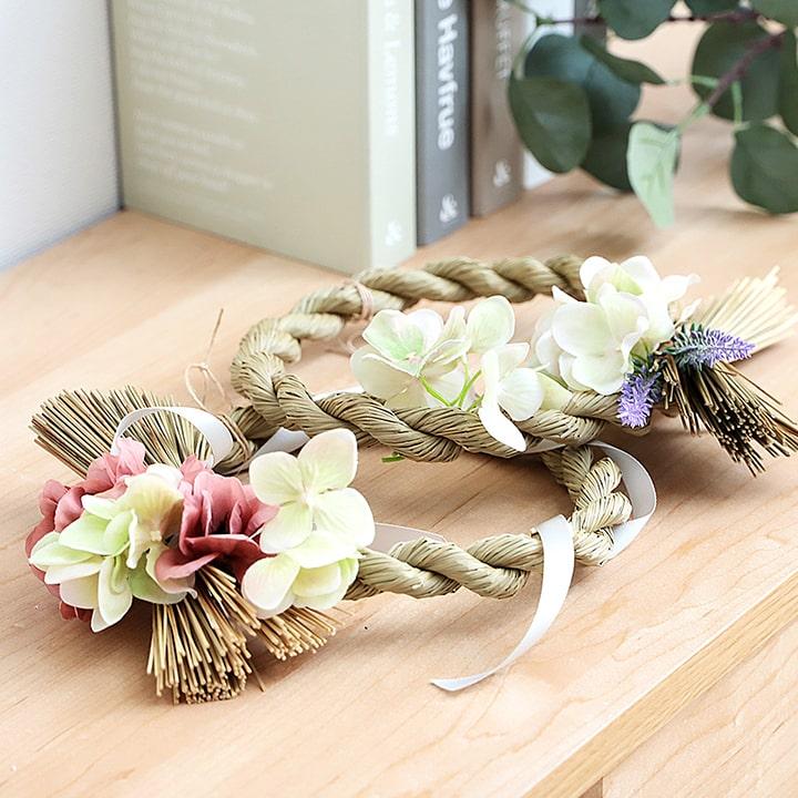 イケヒコ インテリア しめ縄 しめ飾り イ草 リース おしゃれ 手作り