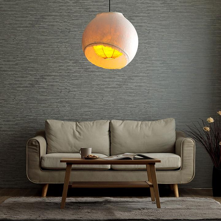 和紙照明 moon 45×45×45cm 照明 おしゃれ 和風照明 和紙 提灯 和風