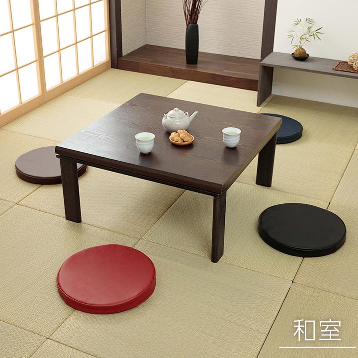 低反発クッション PVCソフトレザー 丸形 グレイス 約40円形×4cm 低反発クッション PVCソフトレザー 丸形 グレイス 約40円形×4cm