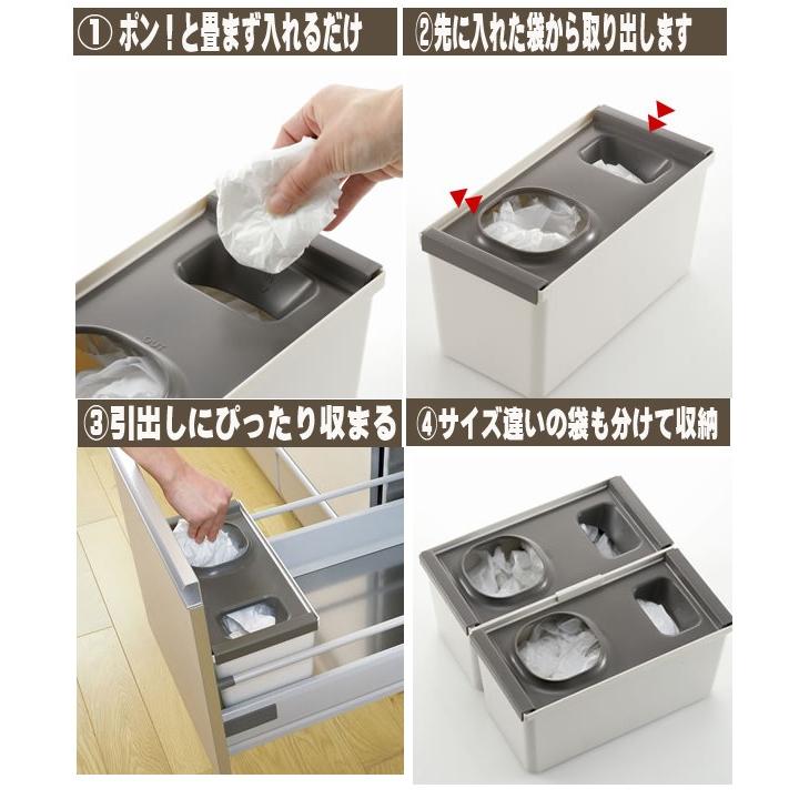 トトノ引出用レジ袋収納ｂｏｘ ポリ袋 ゴミ袋 レジ袋 整理整頓 シンプル キッチン用品 収納 Richell リッチェル Totono トトノ い草王国こたつ王国paypayモール店 通販 Paypayモール