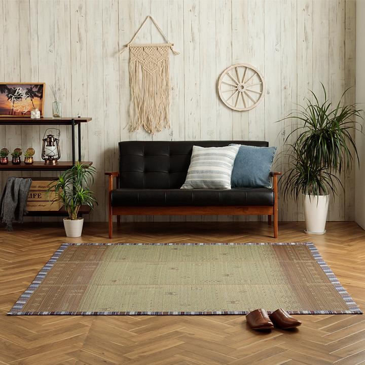 イケヒコ い草ラグ 1.5畳 NSリンク 120×180cm ラグマット 夏用 イケヒコ い草ラグ 1.5畳 NSリンク 120×180cm ラグマット 夏用