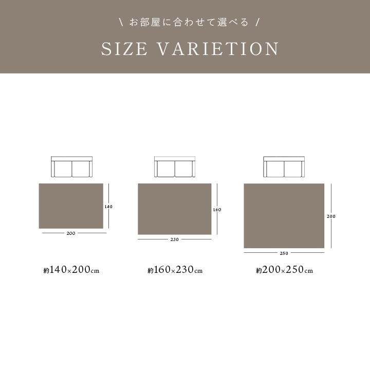 イケヒコ ラグ カーペット 1.5畳 アンカラ 約140×200cm ラグマット