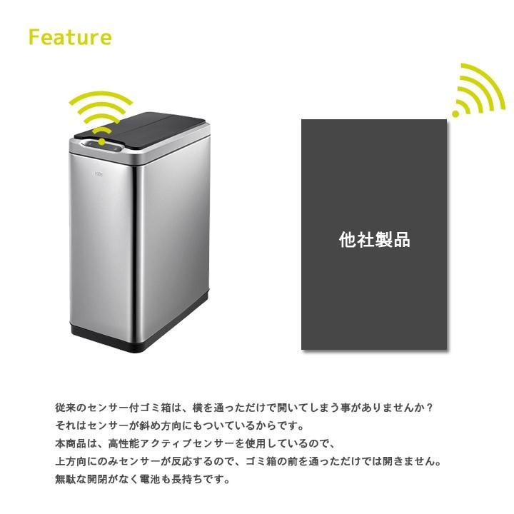 ゴミ箱 45リットル 45L センサー付きゴミ箱EKO ステンレス 蓋付き