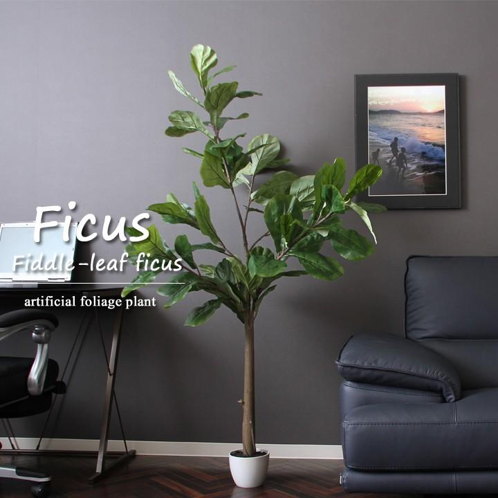 観葉植物 フェイク 本物そっくり フェイクグリーン フィカス カシワバゴム FBC 大型 造花 インテリア