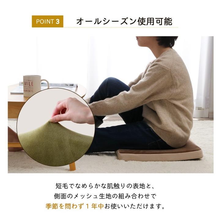 イケヒコ クッション シートクッション もちもち MO-RU シート 約40×40