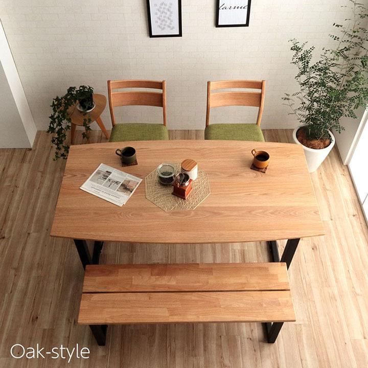 ダイニングテーブル 無垢 ネモ 80×180cm 6人掛け 無垢材オーク