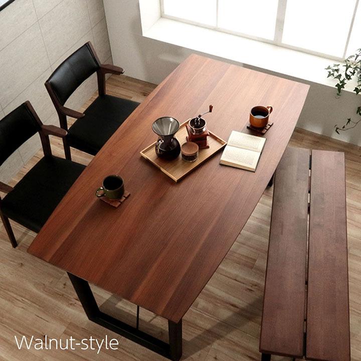 ダイニングテーブル 無垢 ネモ 80×180cm 6人掛け 無垢材オーク
