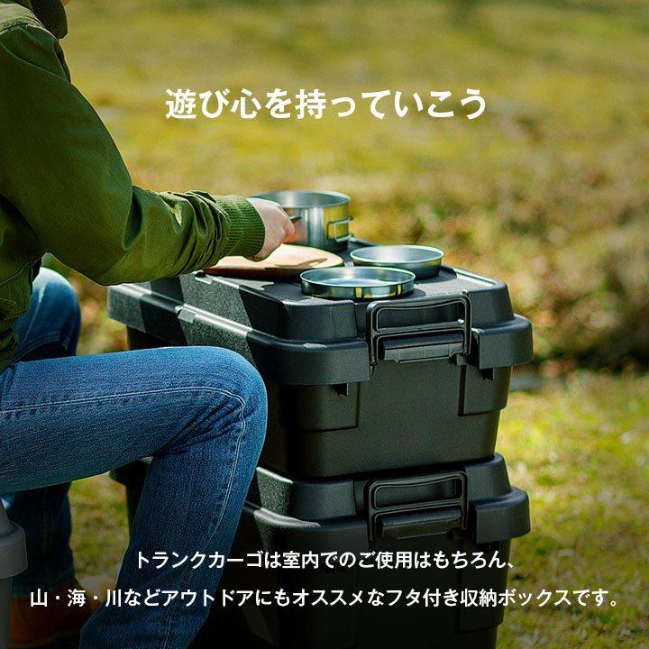 トランクカーゴ リス 収納ボックス ＴＲＵＮＫＣ−ＬＯＷ50Ｓ GR TRUNKCARGO アウトドア 収納 スタッキングタイプ 浅型 LOW 収納ケース コンテナボックス｜igusakotatu｜05