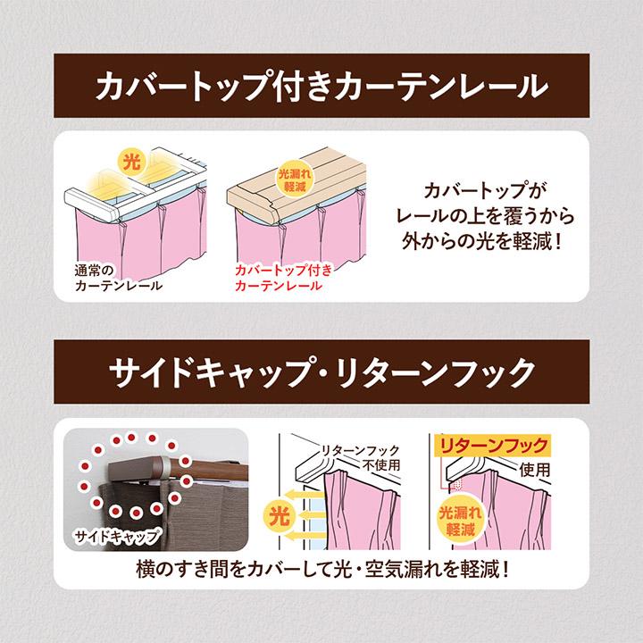 TOSO（トーソー） カーテンレール ダブル 伸縮レール 天井付け リネア