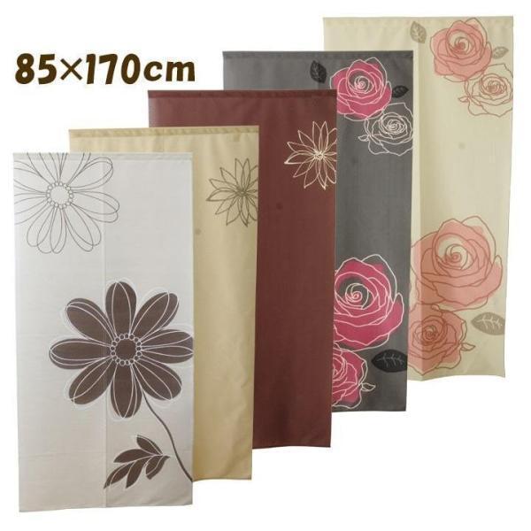 のれん 暖簾 おしゃれ 選べる花柄 85 170cm 北欧 ロング丈 暖簾 ノレン タペストリー バラ フラワーit い草王国こたつ王国 Yahoo 店 通販 Yahoo ショッピング