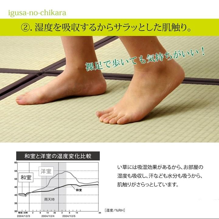 畳 置き畳 畳マット ユニット畳 い草 システム あぐら 82×82cm 4畳半 9枚 セット 四畳半 国産 半畳 和室 和風 リビング 和家具 軽量 フローリング 敷くだけ_18