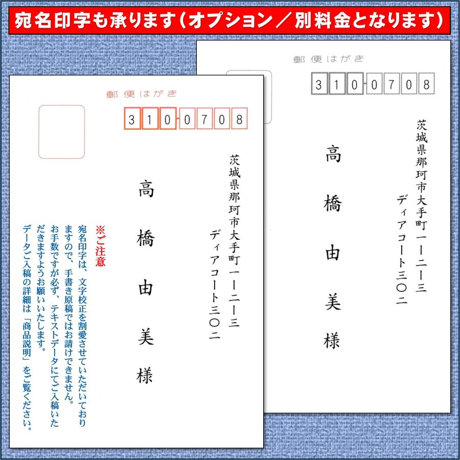 転勤・異動・転任・出向の挨拶状 案内状はがき印刷（定型文の雛形をご用意します）スピード印刷 宛名印字対応可｜igwpp｜04