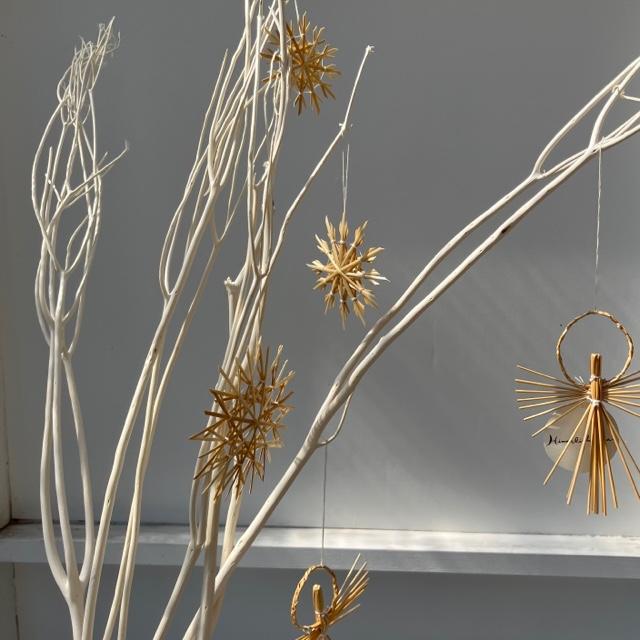 クリスマスオーナメント ヒンメリ 天使のオーナメント : ihanadesign