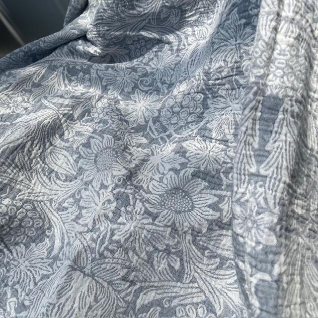 KLIPPAN クリッパン ガーゼコットンスロー サンフラワー ブルー