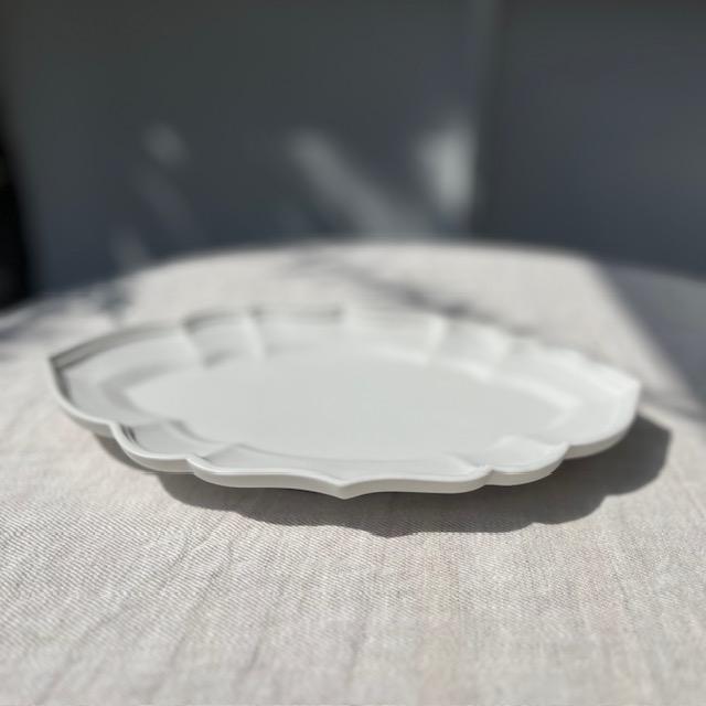 臼杵焼き⭐️USUYAKI ホワイト楕円形皿 2枚セット 次回入荷は9月ごろ＞臼杵焼 USUKIYAKI オーバル皿 S ホワイト