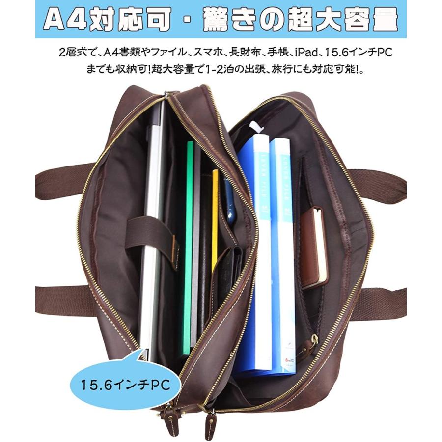 激安の Lannsyne ビジネスバッグ 本革 メンズ ショルダーバッグ レザー 超大容量 15 6インチpc 対応 2way 手提げバッグ パソコン鞄 宅送 Lewisfamilyinsurance Com