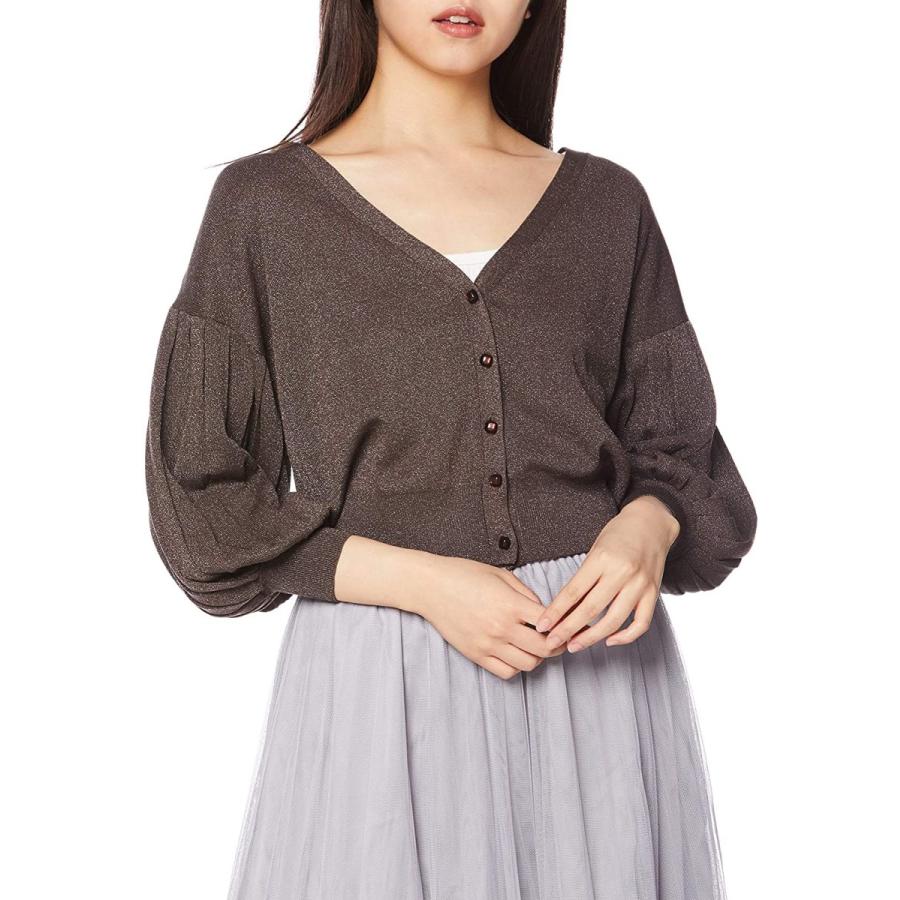 セール トランテアン ソン ドゥ モード プリーツスリーブｖネックカーディガン レディース ダークブラウン 日本 36 日本サイズs相当 人気満点 Www Skylanceronline Com