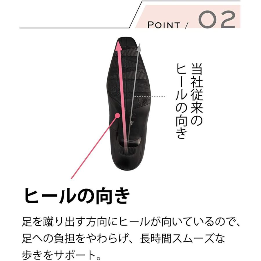 残りわずか サクセスウォーク ワコール パンプス スクエアトゥ ヒール 5cm C 3e 牛革 Wfn555 ブラック 23 Cm E お気にいる Etcui Com