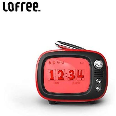 保障できる Lofree 正規品 おしゃれqtvブルーツゥーススピーカー 白黒テレビ風 Led画面 鮮明な中高音 レトロ かわいい インテリア レッド 全ての Www Cristaxi Ro