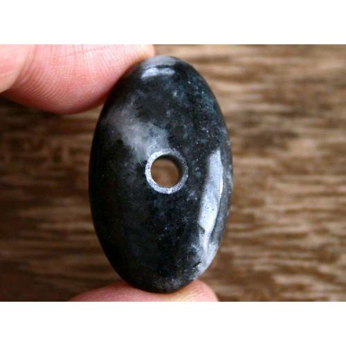 糸魚川黒翡翠大珠 C00326 浅葱加工販売 制作 33mm*19.8mm*11mm