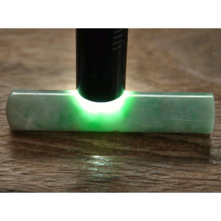 糸魚川市産翡翠　印材／　銀行印　　／GAKE FUR 日本製