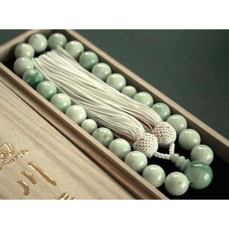 楽天市場】糸魚川翡翠 数珠の通販 糸魚川翡翠と水晶の勾玉管玉片手