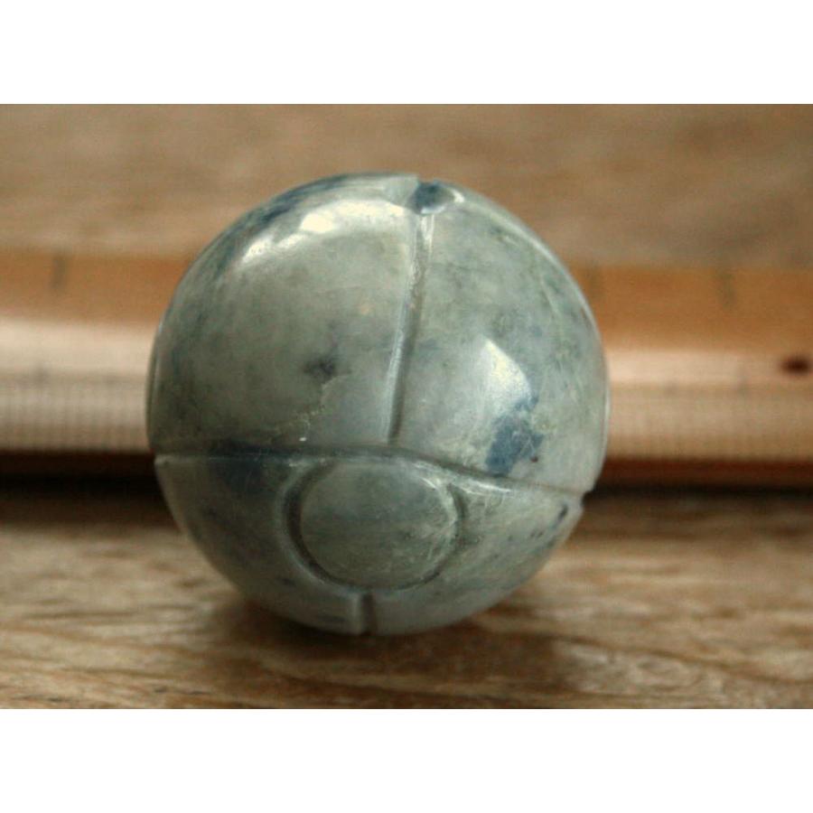 糸魚川翡翠丸玉 MA0705 真隆 作 30mm*30mm 糸魚川 ひすい 丸玉